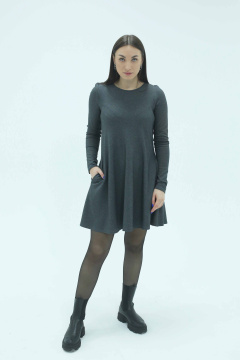 Платье Панда 183580w серый - фото 1