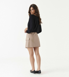 Юбка Панда 194653w бежевый - фото 3