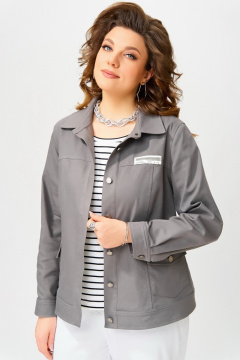 Брюки, джемпер, бомбер Fita 4013 серо-белый - фото 4