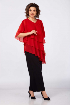 Туника Асолия 4100 красный - фото 2