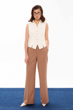 Жилет Панда 13037 молочный - фото 1