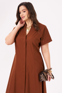 Платье Панда 172680w коричневый - фото 3