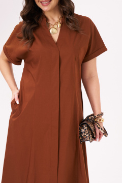 Платье Панда 172680w коричневый - фото 4