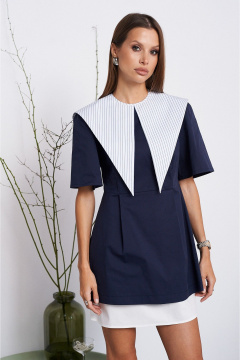 Платье SHAM SHAM 1040 темно-синий - фото 1