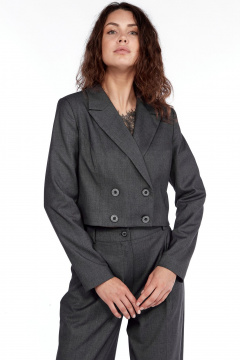 Брюки, жакет LadyThreeStars 2443 серый - фото 3