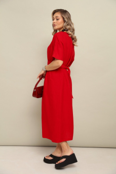 Платье LM М122 красный - фото 5