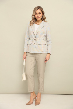 Жакет LM М11 голубо-бежевый - фото 5