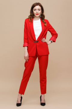 Брюки, жакет Domna 16064 красный - фото 1