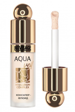 Консилер LUXVISAGE Консилер-флюид AQUA veil HYALURON COMPLEX 4,5 г 102 light - фото 1