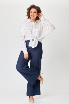 Блуза Michel chic 769/1 белый - фото 4