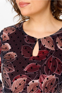 Платье Moda Versal П2453 бордовый - фото 5