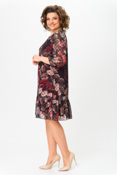 Платье Moda Versal П2453 бордовый - фото 3