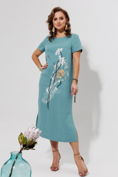 Платье Galean Style 963 голубой - фото 2