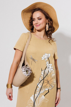 Платье Galean Style 963 песочный - фото 5