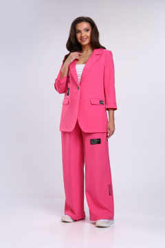 Брюки, жакет Rishelie 986 ярко_розовый - фото 4
