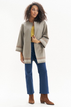 Кардиган с бахромой и вышивкой для летнего образа Urs 22-879-1 - фото 1