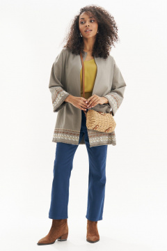 Кардиган с бахромой и вышивкой для летнего образа Urs 22-879-1 - фото 2