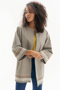 Кардиган с бахромой и вышивкой для летнего образа Urs 22-879-1 - фото 4