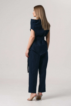 Блуза, брюки AltaModa 2001 темно-синий - фото 1