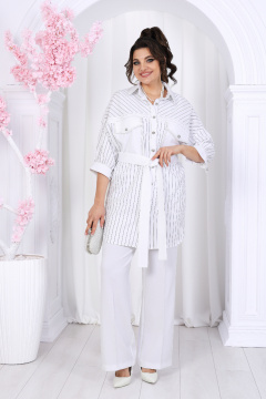 Блуза, брюки, майка Ninele 6048 белый - фото 1