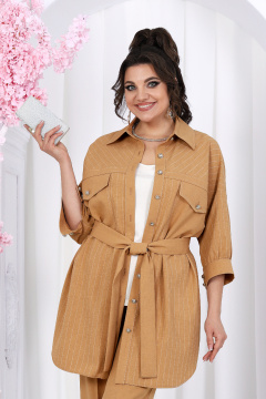 Блуза, брюки, майка Ninele 6048 горчица - фото 5