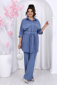 Блуза, брюки, майка Ninele 6048 небесный - фото 3