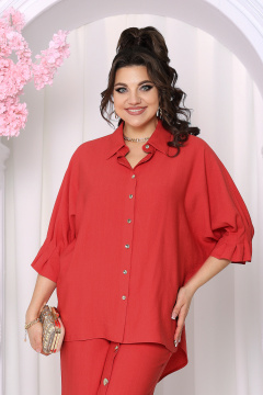 Блуза, брюки Ninele 6054 красный - фото 3