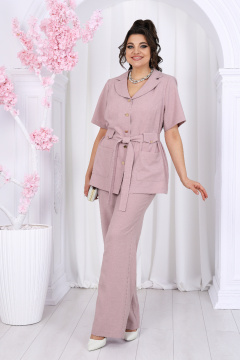 Брюки, жакет, майка Ninele 7482 пудра - фото 5