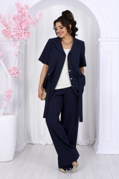 Брюки, жакет, майка Ninele 7482 синий - фото 1