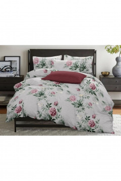 Наволочка, пододеяльник, простыня СонМаркет Бязь Пиония Евро - фото 1