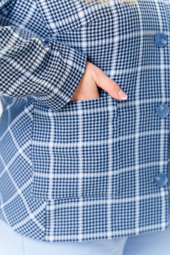 Брюки, жакет OVERYOU М194/1 голубой - фото 5