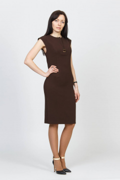 Платье Domna 402(170) темно-коричневый - фото 1