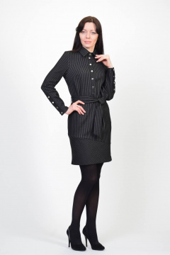 Платье Domna 393 черный - фото 3