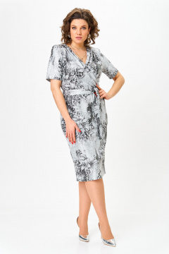 Платье Орхидея 1536 серый - фото 1