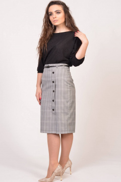 Юбка Domna 71083(170) серый - фото 3
