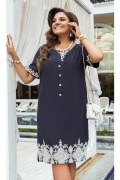 Платье Vittoria Queen 25153 темно-синий - фото 2