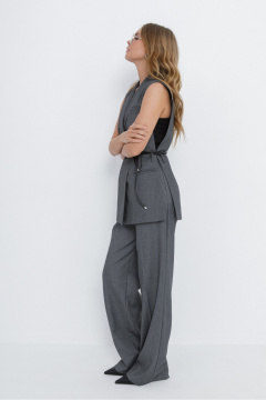 Брюки, жилет PiRS 5844 серый - фото 4