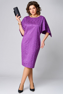 Платье Мишель стиль 1256-1 фиолетовый - фото 4