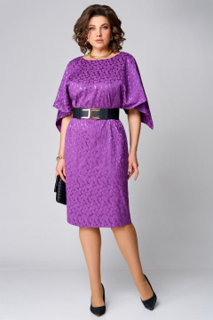 Платье Мишель стиль 1256-1 фиолетовый - фото 1