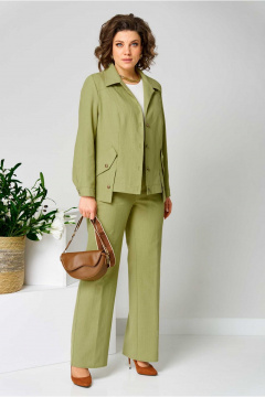 Брюки, жакет Асолия 1487 фисташка - фото 1