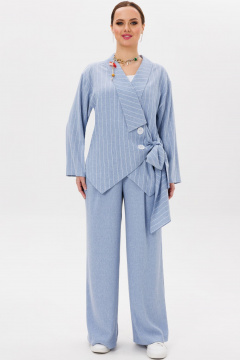 Anastasia 1206 голубой_меланж/полоска