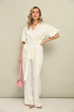 Брюки, жакет LM К1460110 молочный - фото 2