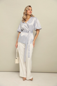 Брюки, жакет LM К1460110 серебро - фото 3