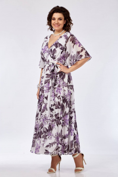 Платье Ольга Стиль С-914 цветы - фото 3