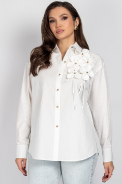 Блуза VIZAVI 820 молочный - фото 4