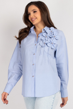 Блуза VIZAVI 820 нежно-голубой - фото 5