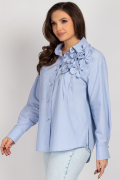 Блуза VIZAVI 820 нежно-голубой - фото 2