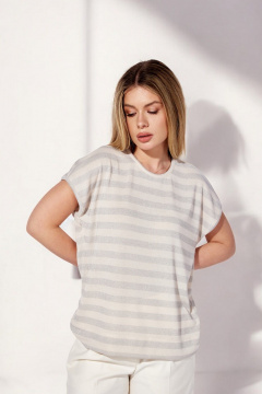 Джемпер Nova Line 20854 бежевый - фото 2