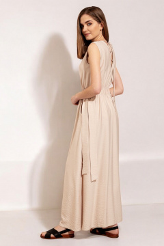 Платье Nova Line 50408 светло-бежевый - фото 5