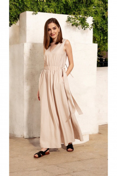 Платье Nova Line 50408 светло-бежевый - фото 2